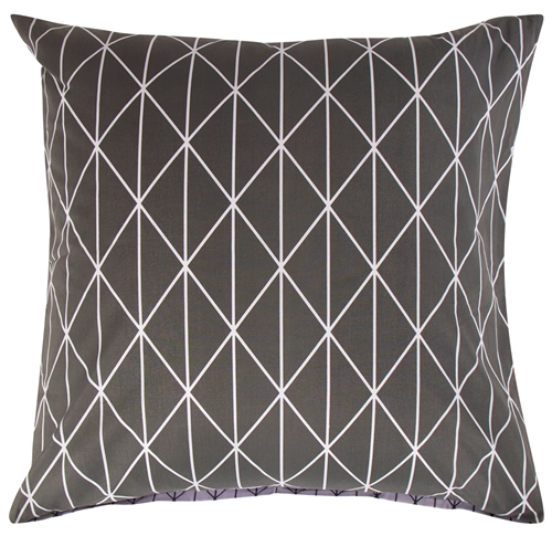  Pudebetræk 60x63 cm - Harlequin grey - Hovedpudebetræk i 100% Bomuld